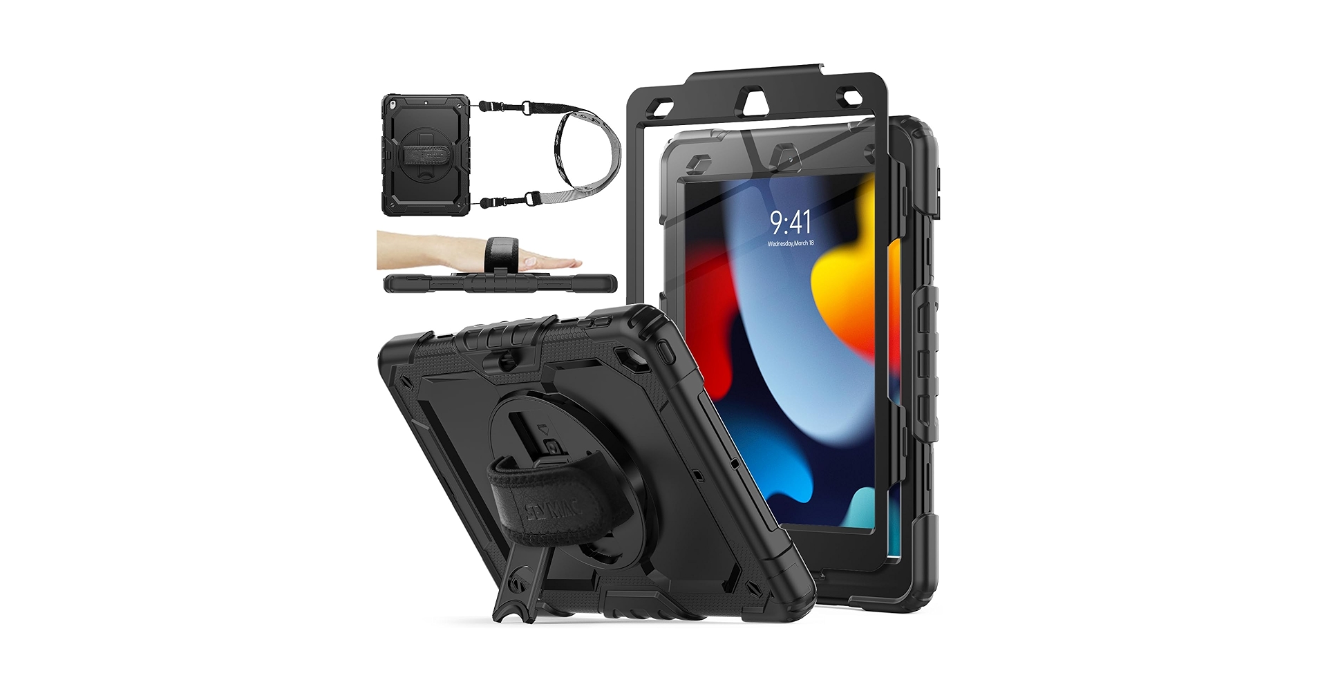 SEYMAC stock 12.9インチiPad Pro ブラック Amazon.com: SEYMAC stock Case for iPad (A16) 11th/10th